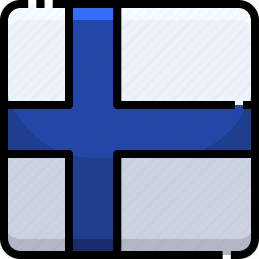 Counrty, finland, flag, nation, national icon - Download on Iconfinder