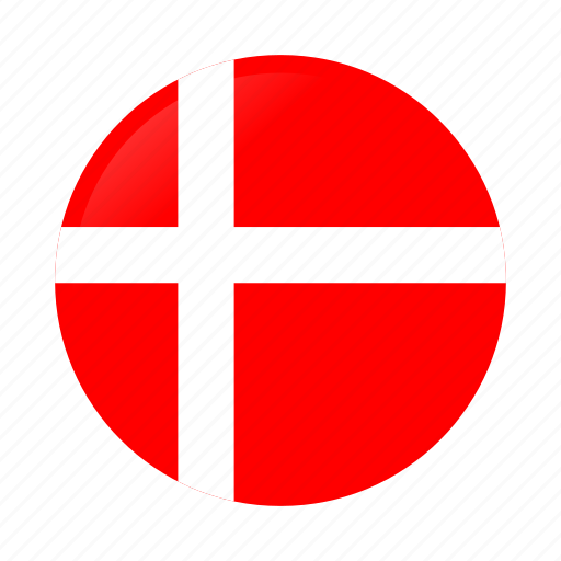 Circle, country, denmark, denmark flag, flag, flags, national icon - Download on Iconfinder