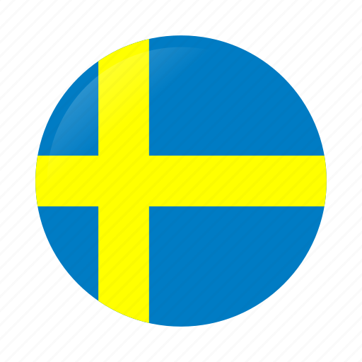 Circle, country, flag, flags, national, sweden, sweden flag icon - Download on Iconfinder