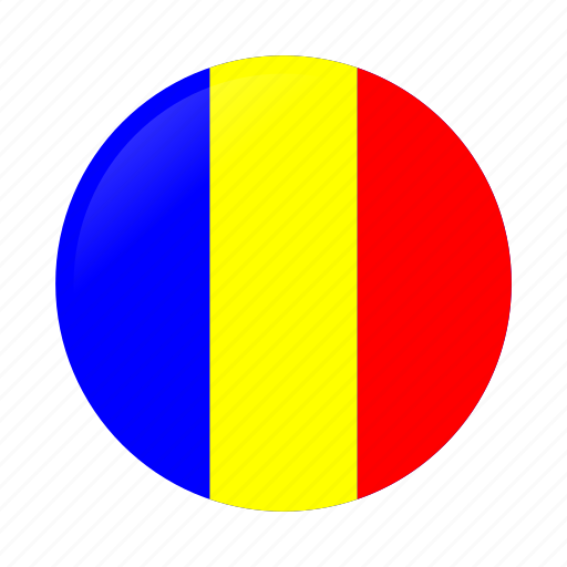 Circle, country, flag, flags, national, romania, romania flag icon - Download on Iconfinder