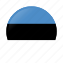 circle, country, estonia, estonia flag, flag, national