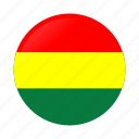 bolivia, bolivia flag, circle, country, flag, flags, national