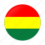 bolivia, bolivia flag, circle, country, flag, flags, national 