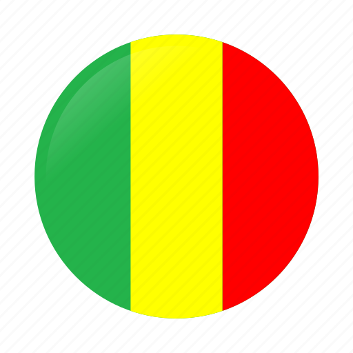 Circle, country, flag, mali, mali flag icon - Download on Iconfinder