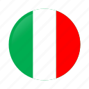 circle, country, flag, flags, italy, italy flag, national