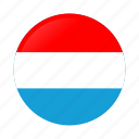 circle, country, flag, flags, luxembourg, luxembourg flag, national