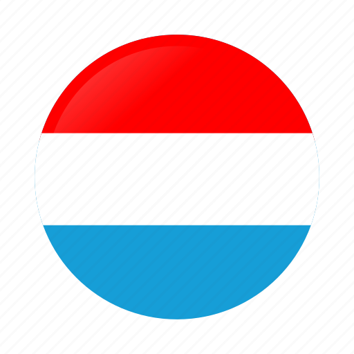 Circle, country, flag, flags, luxembourg, luxembourg flag, national icon - Download on Iconfinder