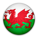 of, flag, wales 