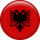 albania, country, flag, nation