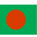 flag, bangladesh, country, national