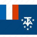 flag, french, southern, antarctic