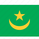flag, mauritania, country, national
