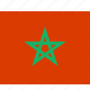 flag, morocco, nation, country