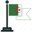 flag, algeria, country, national, nation, map, worldflags