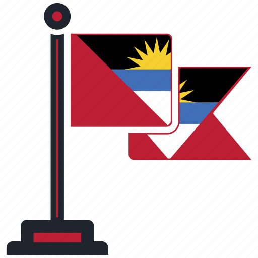 Flag, antigua, and, barbuda, country, national, worldflags icon - Download on Iconfinder