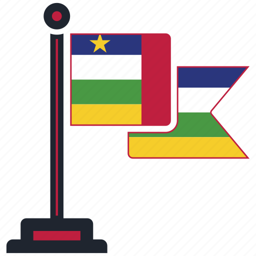 Flag, central, african, republic, country, national, worldflags icon - Download on Iconfinder