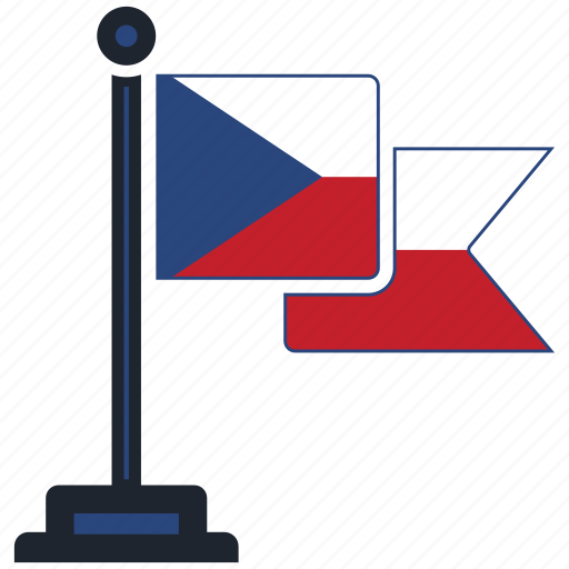 Flag, czech, republic, country, national, nation, worldflags icon - Download on Iconfinder