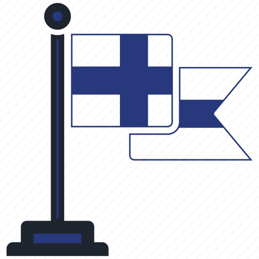 Flag, finland, country, national, nation, map, worldflags icon - Download on Iconfinder