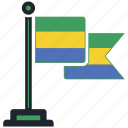 flag, gabon, country, national, nation, map, worldflags