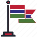 flag, gambia, country, national, nation, map, worldflags