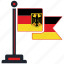flag, germany, country, national, nation, map, worldflags 