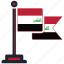 flag, iraq, country, national, nation, map, worldflags 