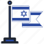 flag, israel, country, national, nation, map, worldflags 