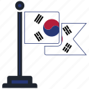 flag, korea, south, country, national, worldflags, southkorea 