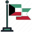 flag, kuwait, country, national, nation, map, worldflags 