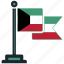 flag, kuwait, country, national, nation, map, worldflags 
