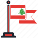 flag, lebanon, country, national, nation, map, worldflags 