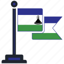 flag, lesotho, country, national, nation, map, worldflags 