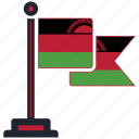 flag, malawi, country, national, nation, map, worldflags
