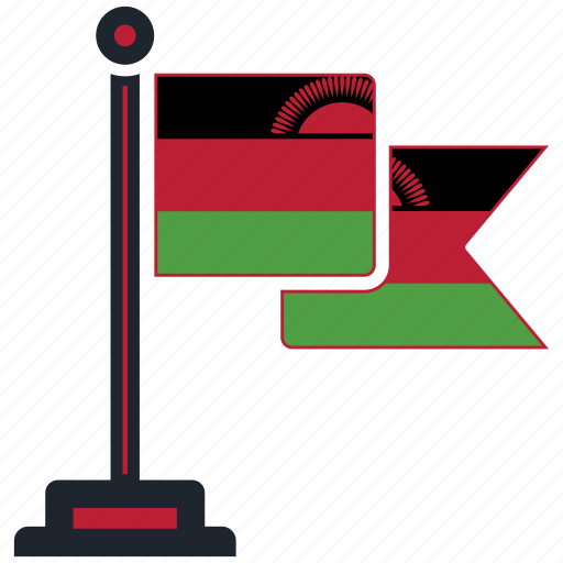 Flag, malawi, country, national, nation, map, worldflags icon - Download on Iconfinder