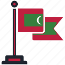 flag, maldives, country, national, nation, map, worldflags 