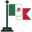 flag, mexico, country, national, nation, map, worldflags 