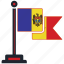 flag, moldova, country, national, nation, map, worldflags 
