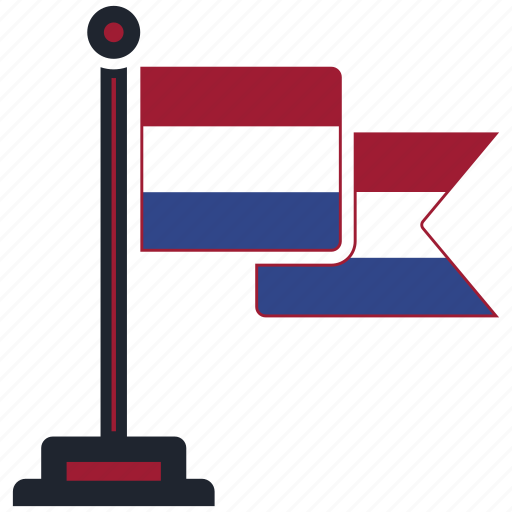 Flag, netherlands, country, national, nation, map, worldflags icon - Download on Iconfinder