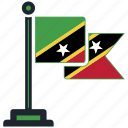 flag, saint, kitts, country, national, nation, worldflags