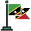 flag, saint, kitts, country, national, nation, worldflags 