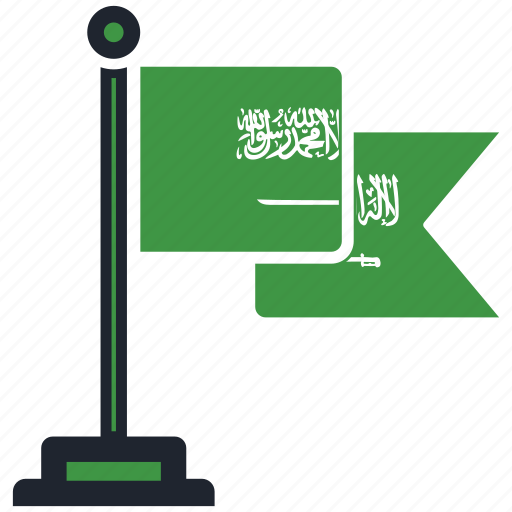 Flag, saudia, arabia, country, national, worldflags, saudiaarabia icon - Download on Iconfinder