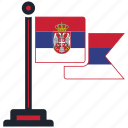 flag, serbia, country, national, nation, map, worldflags