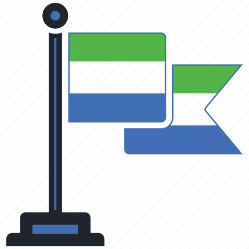 Flag, sierra, leone, country, national, worldflags, sierraleone icon - Download on Iconfinder
