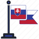 flag, slovakia, country, national, nation, map, worldflags 