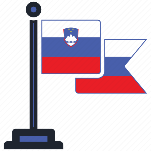Flag, slovenia, country, national, nation, map, worldflags icon - Download on Iconfinder