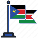 flag, south, sudan, country, national, nation, worldflags 