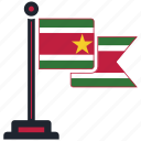 flag, suriname, country, national, nation, map, worldflags 