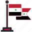 flag, syria, country, national, nation, map, worldflags 