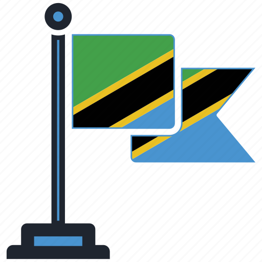 Flag, tanzania, country, national, nation, map, worldflags icon - Download on Iconfinder
