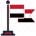 flag, yemen, country, national, nation, map, worldflags 
